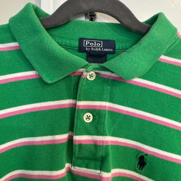 Ralph Lauren "Polo by Ralph Lauren" boys line size Large Pink, green, white - Picture 1 of 5